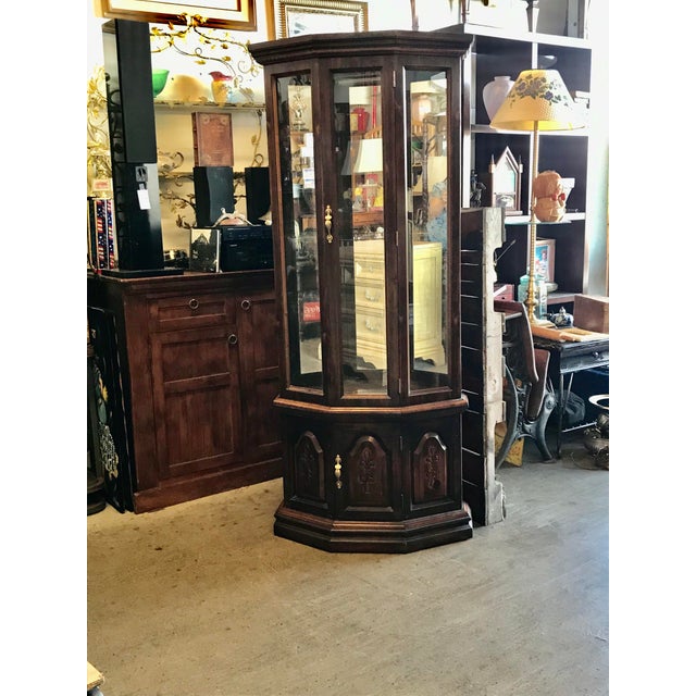 Antique Singer Curio Display Cabinet Chairish