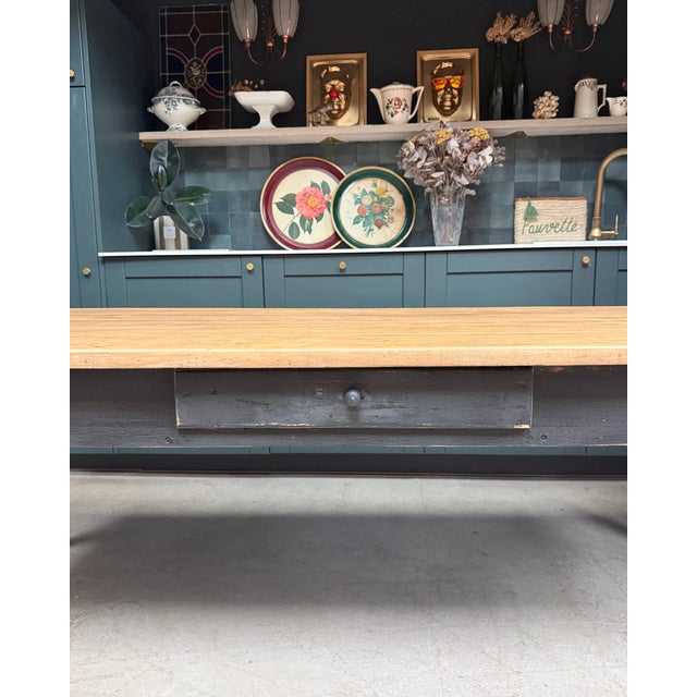 Vintage Farmhouse Dining Table, 1940s For Sale - Image 11 of 14