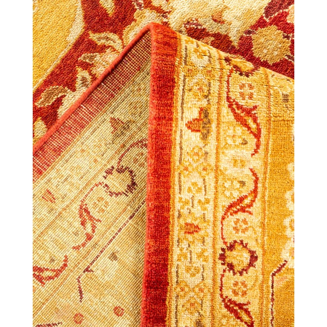 Eclectic, One-of-a-Kind Hand-Knotted Area Rug - Orange, 8' 0" x 10' 9" For Sale In New York - Image 6 of 8