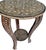 Art Deco Vintage Marquetry Wood Inlay Round Side Table, Circa 1940 For Sale - Image 3 of 11