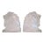 Mid-Century Glass Horsehead Bookends, Pair For Sale