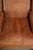 English Sheepskin Wing Armchair in Light Cognac Color For Sale - Image 6 of 13