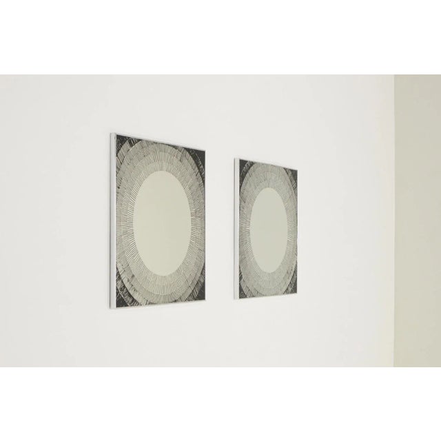 Vintage Belgian Mirrors from Deknudt, 1980s, Set of 2 For Sale - Image 6 of 6