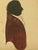 American Pair of 19th Century Hand Painted Silhouettes in Original Maple Frames For Sale - Image 3 of 7