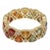 18k Gold Multi Sapphire 5.77ct & Diamond 0.25ct Ring For Sale