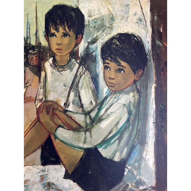Jean-Baptiste Valadié, The Fishermen's Children, 1960s, Print For Sale - Image 10 of 12