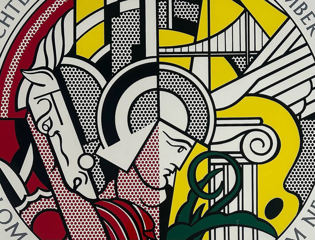 1969 Roy Lichtenstein Guggenheim Museum Exhibition Poster, Framed 