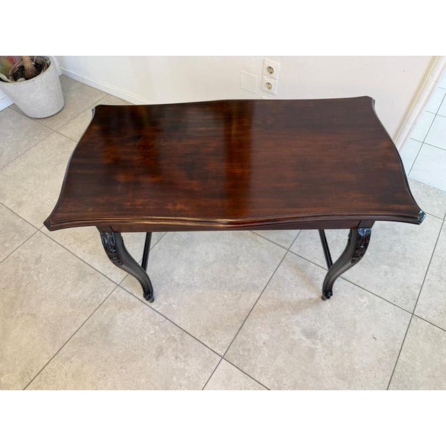 Wood Neo-Rococo Table Desk or Side Table For Sale - Image 7 of 8