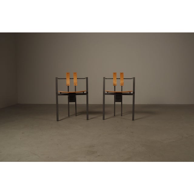 A striking set of six Trix armchairs, designed by Karl-Friedrich Förster for KFF Design in Germany during the late 1980s....