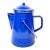 Vintage Blue Speckled Enamelware Coffee Percolator Pot With Bail Handle For Sale