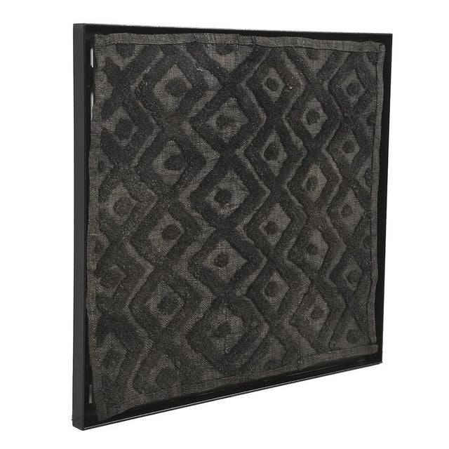 Framed Showo Raphia Wall Hanging, Congo This piece is designed in the style of the selected designer and/or manufacturer
