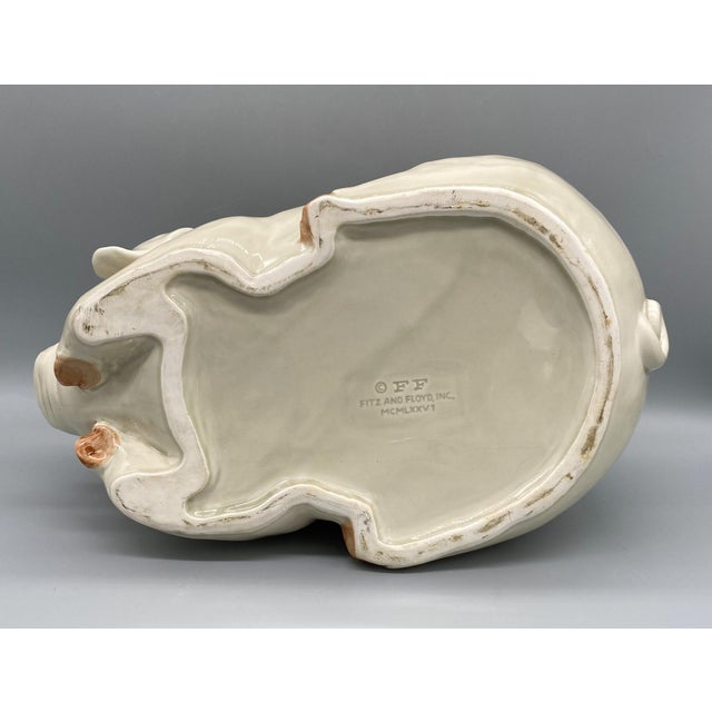 1970's Fitz and Floyd Farmhouse Pig Soup Tureen With Ladle Chairish