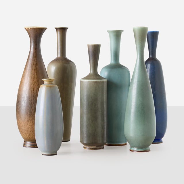 Tall Stoneware Vase by Berndt Friberg For Sale In San Francisco - Image 6 of 6