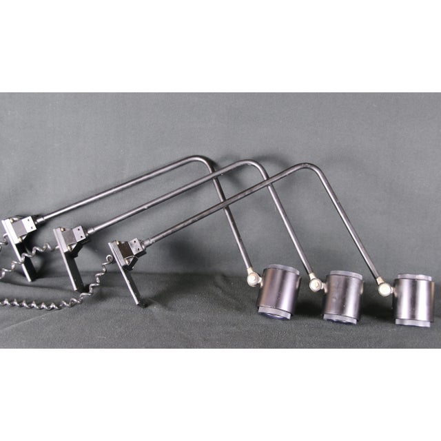 Black Modern Tall Black Metal Sconce in , West Germany, 1970's For Sale - Image 8 of 12