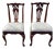1990s 2 Pennsylvania House Cherry Dining Room Armchairs Chippendale Sheild Back For Sale
