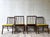 Newly refinished in Ebony set of four Robsjohn Gibbings for Widdicomb 1950s walnut chairs This stunning set comes with...
