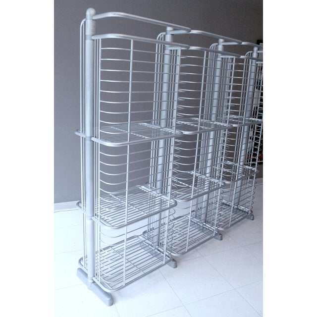 Extremely rare, very large french art deco store shelf featuring three alcoves wich each three levels, very unusual all...