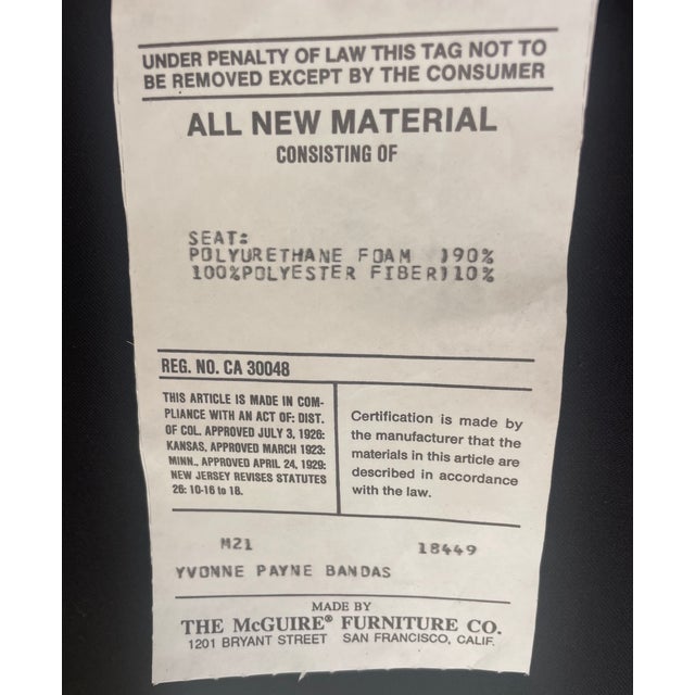 McGuire Vintage Rattan Dining Chairs, Set of 8 Armchairs For Sale - Image 15 of 17