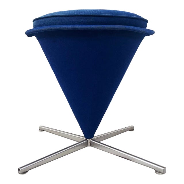 1960s Original Early Verner Panton Cone Ottoman For Sale