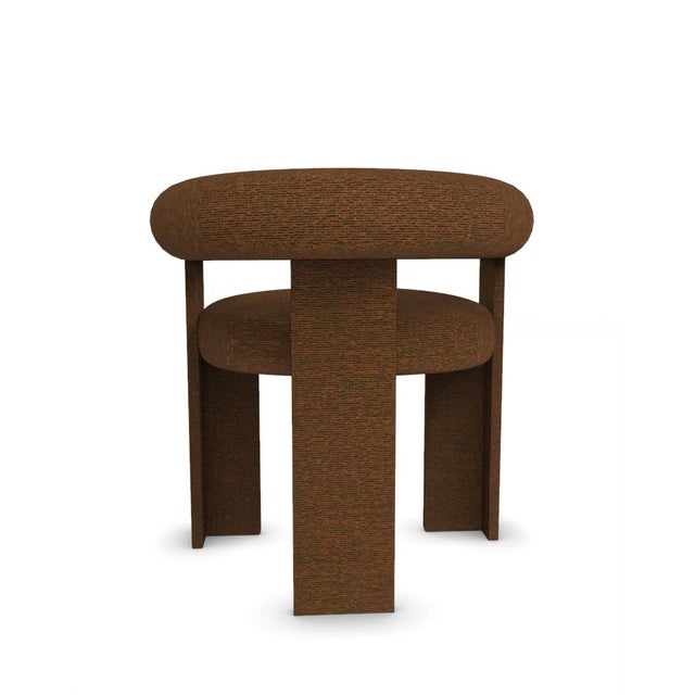 Collector Modern Cassette Chair in Chocolate Fabric by Alter Ego For Sale - Image 4 of 7