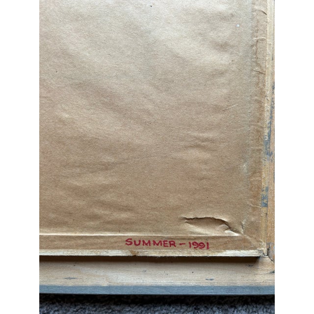 1990’s Impressionist Floral Still Life Oil Painting of Pink Gardenias For Sale In Philadelphia - Image 6 of 7