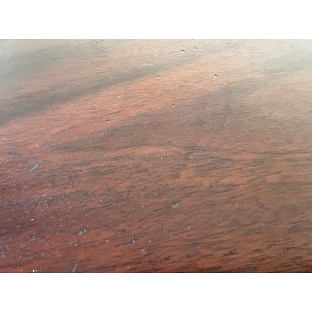 Late 20th Century Queen Ann, Drop Leaf Table in Solid Mahogany Wood by Banks Coldstone Co. For Sale - Image 10 of 13