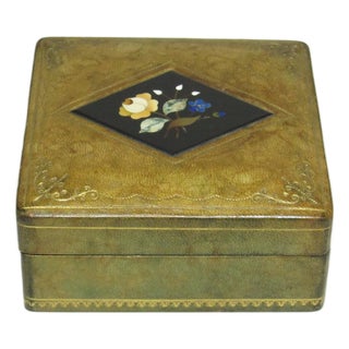 Italian Pietra Dura Inlaid Box For Sale
