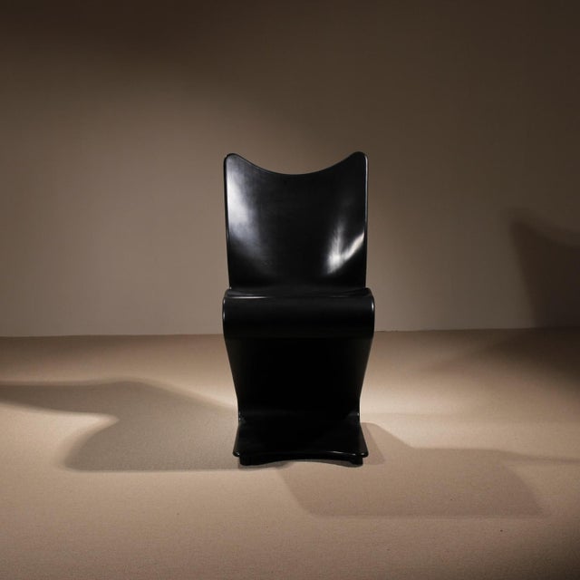 Offered here is a rare design classic of museum quality: the S-Chair (Model 275), designed by Verner Panton and...