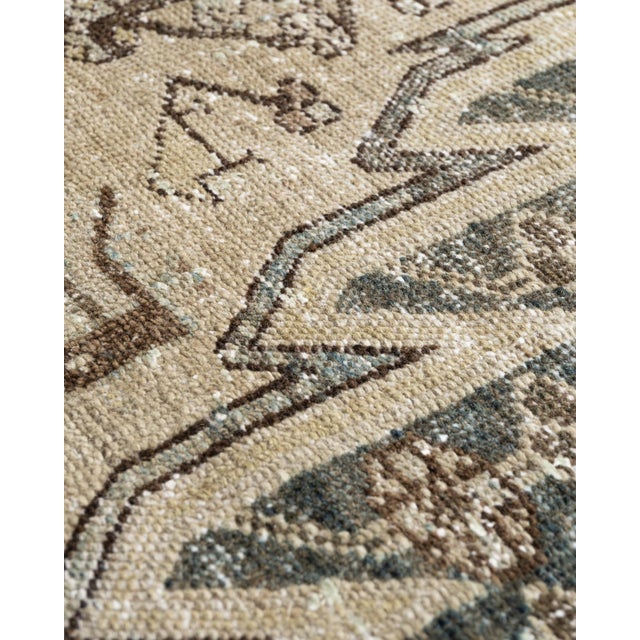 Vintage Circa 1940 Distressed Mazlagan Rug 4ft 5in X 6ft 3in For Sale - Image 4 of 16