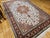 Ivory Fine Persian Tabriz Shirfar Rug, Hand-Knotted Wool & Silk, Floral Pattern, Ivory & Chocolate, 7x10 For Sale - Image 8 of 18