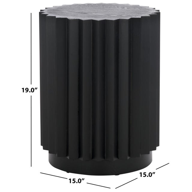 The Arashi End Table in black introduces a sophisticated wooden piece that adds modern chic and practical function to any...