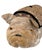 Mid 20th Century Vintage Velvet & Leather Bulldog Footstool Ottoman For Sale - Image 5 of 5