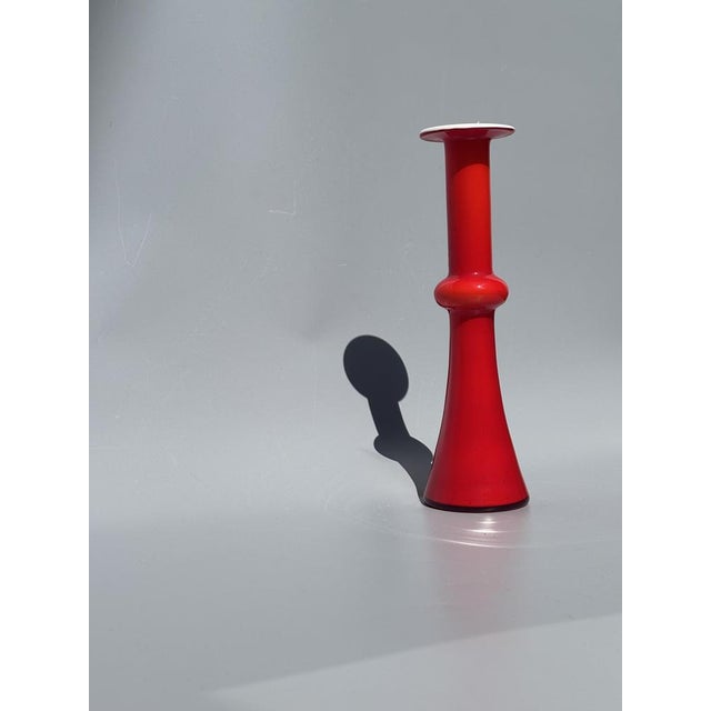 Danish Blown Glass Soliflore Vase from Kastrup Holmegaard, 1960s For Sale - Image 6 of 9