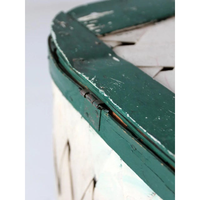 Antique Woven Hamper Basket For Sale - Image 9 of 13