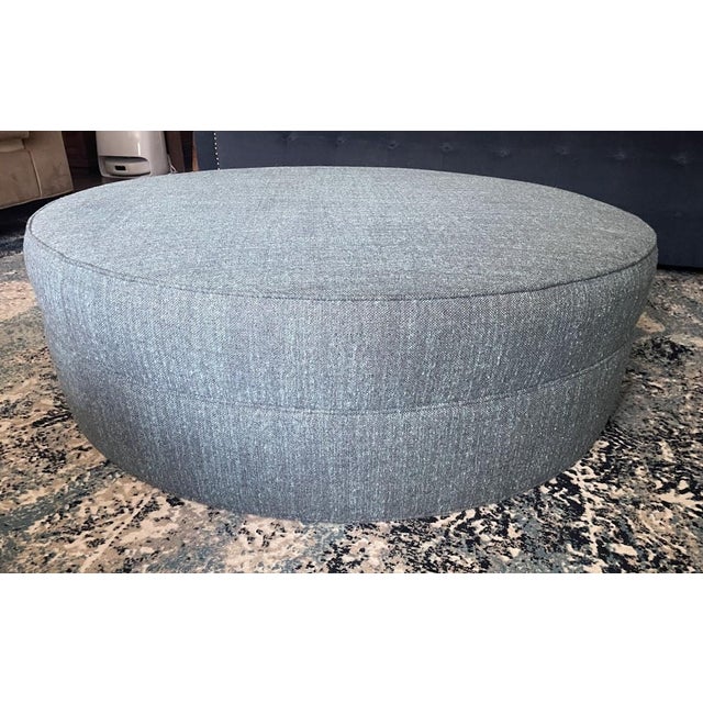 Early 21st Century Lee Industries Round Ottoman For Sale - Image 5 of 7