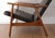 Black MCM Danish Modern Teak & Black Vinyl Reclining Lounge Chair For Sale - Image 8 of 18