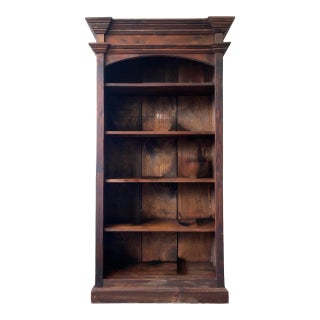 1950s Primitive Solid Wood Shelving Unit For Sale