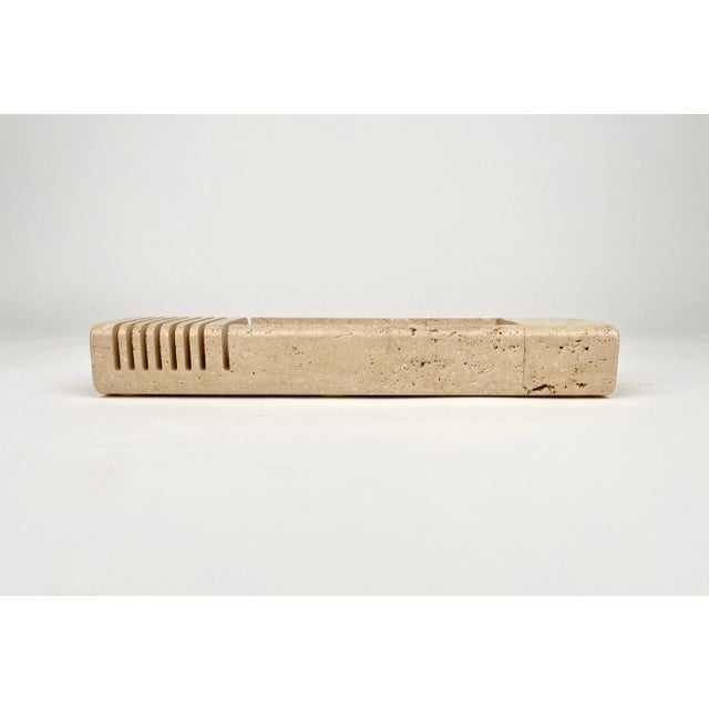 Travertine Letter & Pen Holder, Italy, 1970 For Sale - Image 11 of 17