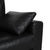 Vida 2-Seater Sofa in Black Leather from Rolf Benz For Sale - Image 4 of 12