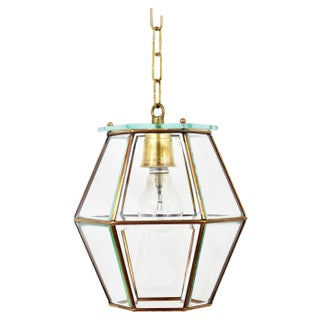 Art Nouveau Pendant Lamp Lantern in the style of Adolf Loos, 1900s For Sale