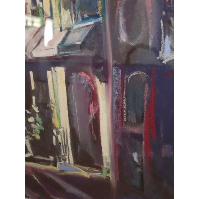 European Street Scene Original Pastel by Deborah Males For Sale In San Antonio - Image 6 of 6