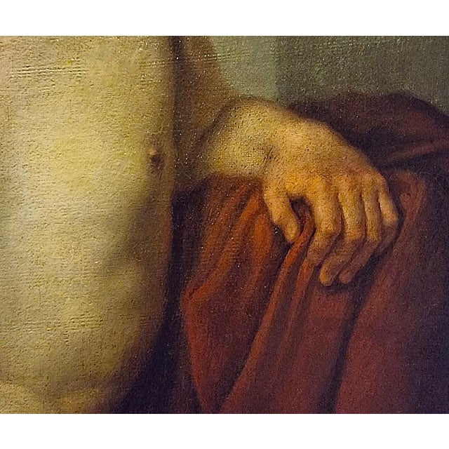Early 19th Century Luigi Sabatelli, Nude Man, 1800s, Oil on Canvas For Sale - Image 5 of 11