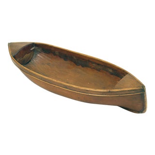 American Wooden Decorative Canoe For Sale