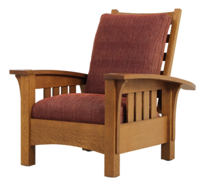 Stickley Mission Oak Bow Arm Morris Chair