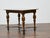 Italian Walnut Table with Star Inlay and Turned Legs, 19th Century For Sale - Image 11 of 12