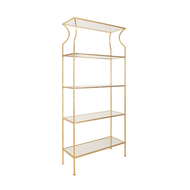 New special order item. Not vintage. The beautifully flared top and gold leafing of the Dorothy Etagere is perfectly...