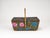 Wood Mid-Century Sewing Basket with Bamboo Handle & Floral Decor, 1970s For Sale - Image 7 of 18