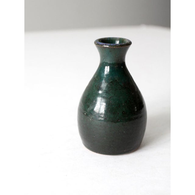 Contemporary Vintage Studio Pottery Vase For Sale - Image 3 of 7