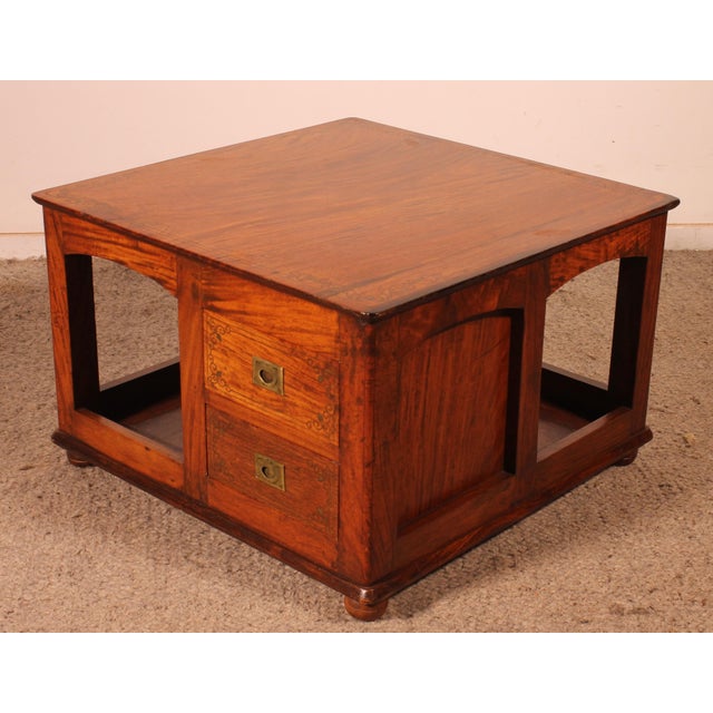 Wood Nautical Coffee Table or Side Table, England For Sale - Image 7 of 11