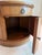 Vintage Neoclassical Round Wood Drum Side Table With Drawer & Cabinet For Sale In Miami - Image 6 of 6